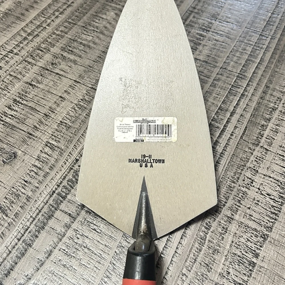 Marshalltown Red and Black Masonry Brick 🧱 Laying Trowel (4 for sale) - Picture 5 of 13